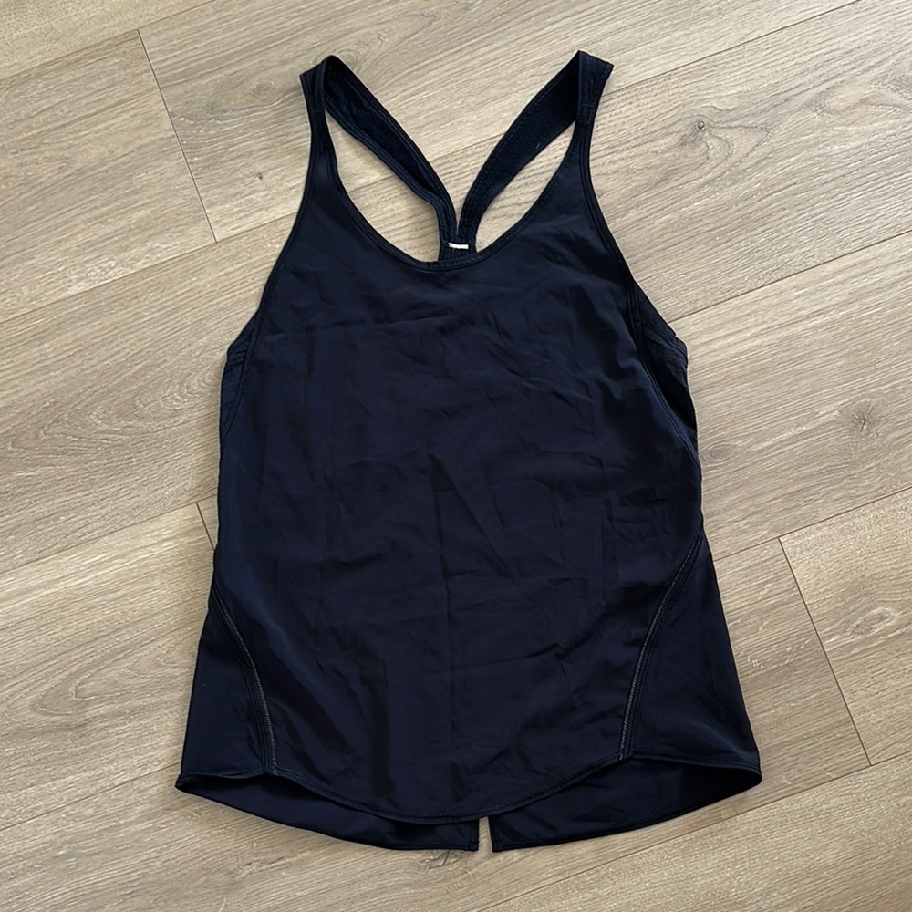Lululemon Athletica Black Cut-Out Tank Top
